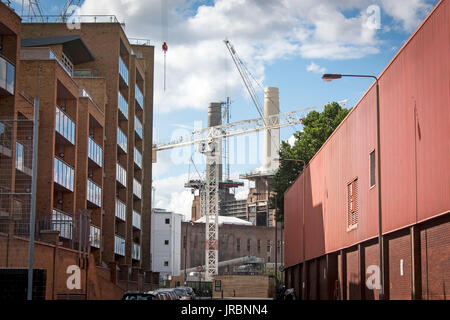 Ansicht der Battersea Power Station Entwicklung Stockfoto