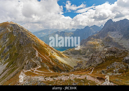 Szpiglasowa Szpiglasowy Pass, Blick vom Peak, Tatra, Polen Stockfoto