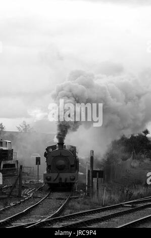 "Sir Gomer" am Ofen Anschlussgleise, Pontypool & Blaenavon Railway. Stockfoto