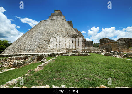 Cheops-Pyramide, Uxmal, Yucatan, Mexiko Stockfoto