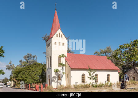 GROOTFONTEIN, NAMIBIA - 20. Juni 2017: Die Potters Haus Kirche in Grootfontein in der Kavango Region von Namibia Stockfoto