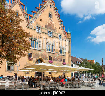 Die 16 thC Rathaus (Ulmer RathÃ¤us), Ulm, Baden-Württemberg, Deutschland Stockfoto