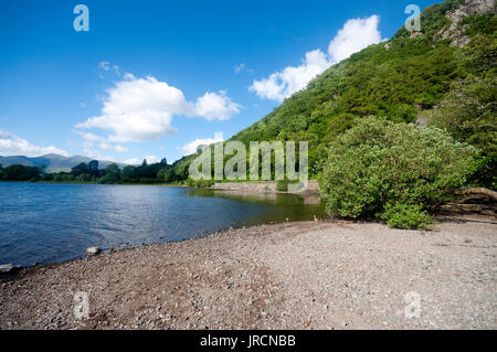 Ein Foto auf den Ufern am Derwent Water, dem berühmten See im Lake District, in der Nähe von Keswick, U.K Stockfoto