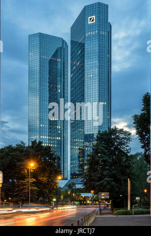 Die Deutsche Bank in Frankfurt am Main. Stockfoto