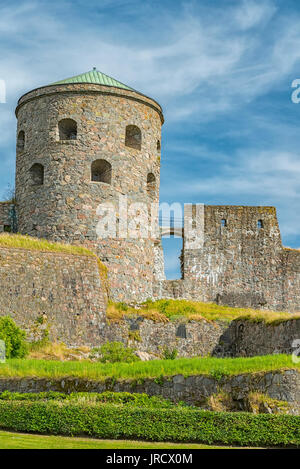 Bohus Festung liegt entlang der alten Norwegisch Schwedisch Grenze in Kungalv, Bohuslan, Schweden. Stockfoto