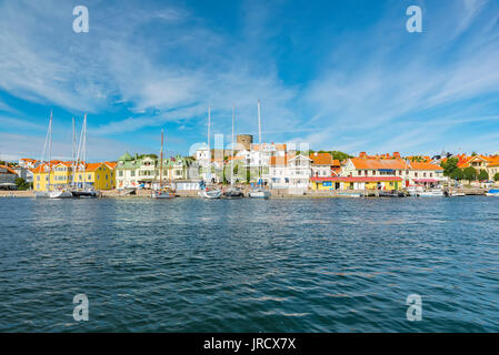 MARSTRAND, Schweden - 22. JULI 2017: Marstrand ist eine Ortschaft in der Gemeinde, Vastra Gotaland Kungalv County, Schweden. Stockfoto