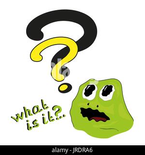 Vektor-Illustration mit grüner Frosch Stock Vektor