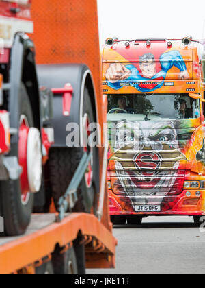 Royal Highland Centre, Truckfest 2017 Vorschau Marvel Lkw mit einem 250 k Lackierung Stockfoto