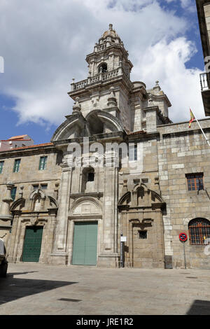 Das Kloster Santo Domingo Kirche Fassade in der galizischen Hauptstadt von La Coruña Stockfoto