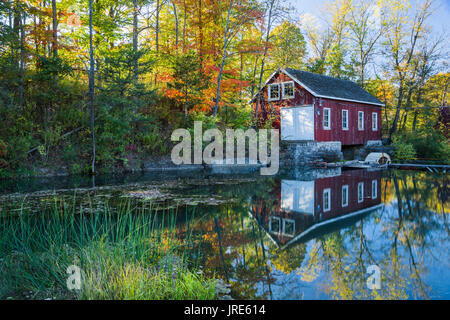 Historische Morningstar Mühle in St. Catherines, Ontario wunderschön erhaltenen für Mühle Besucher. Stockfoto