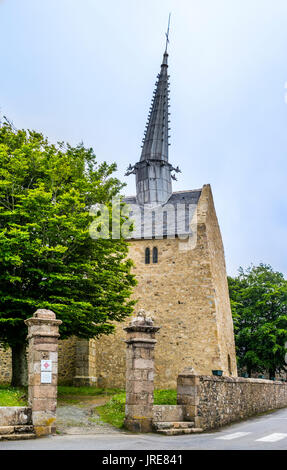 Frankreich, Bretagne, Côtes-d'Armor, Pleubian, mit Blick auf das 15. Jahrhundert Chapelle Saint-Gonéry mit seiner charakteristischen führen sind verdreht Stockfoto