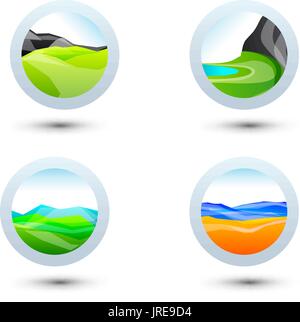 Satz von Symbol und Formen. Trendige Icons und Logos. Geschäft Zeichen, Symbole, Etiketten, Abzeichen, Rahmen und Grenzen Stock Vektor