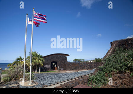 HI 00444-00 ... Hawai'i-Pu'ukohola Heiau National Historic Site Konna entlang der Küste der Insel Hawai'i. Stockfoto