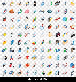 100-Forschung-Entwicklung-Icons set Stock Vektor