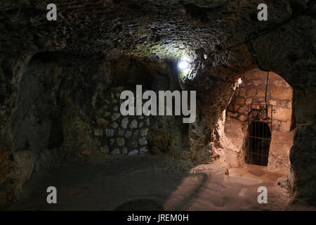 Derinkuyu unterirdische Stadt in Kappadokien, Nevsehir, Türkei Stockfoto