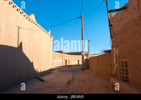 Gasse, Merzouga Wüste Stockfoto