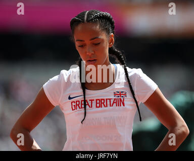 London, Vereinigtes Königreich. 5. August 2017. Katarina Johnson Thompson Siebenkampf Iaaf World Athletics 2017 London Stam, London, England-5. August 2017-Credit: Allstar-Bibliothek/Alamy Live News Bildnachweis: Allstar Bild Bibliothek/Alamy Live-Nachrichten Stockfoto