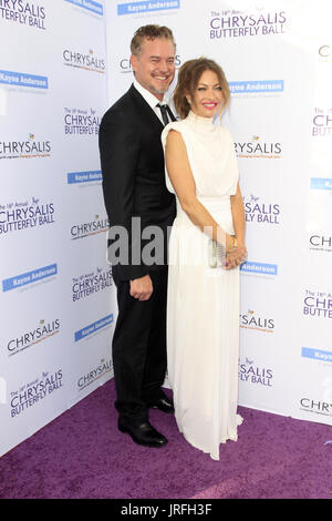 16. jährlichen Chrysalis Butterfly Ball - Ankünfte mit: Rebecca Gayheart, Eric Dane wo: Los Angeles, California, Vereinigte Staaten von Amerika bei: Kredit-3. Juli 2017: Nicky Nelson/WENN.com Stockfoto