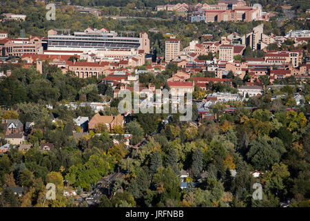 Boulder City Blick von Bergen. Colorado Stockfoto