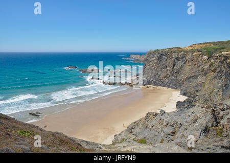 Nossa Senhora Strand von Zambujeira do Mar Portugal Stockfoto