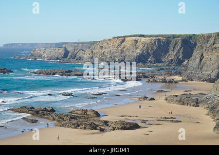 Nossa Senhora Strand von Zambujeira do Mar Portugal Stockfoto