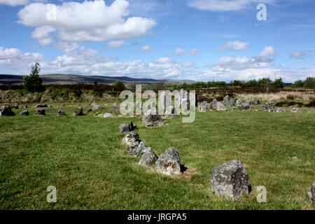 Die steinkreise von beaghmore in der Sperrin Mountains, County Tyrone Stockfoto