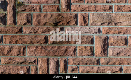 Rote Ziegel Wand Hintergrundtextur Stockfoto