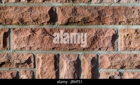 Red brick wall Hintergrund Textur Detailansicht Stockfoto