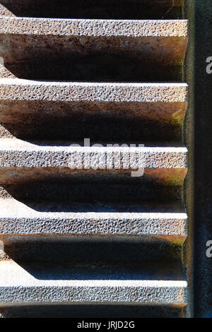 In der Nähe des historischen Rad an der Spitze der Funicular de Artxanda - Standseilbahn in Bilbao, Spanien Stockfoto