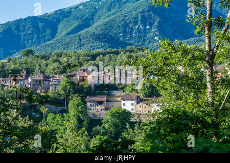 Trümmer des Erdbebens, das die Stadt Reggio Emilia in der Region Latium in Italien getroffen. Das starke Erdbeben am 24. August 2016 statt. Stockfoto