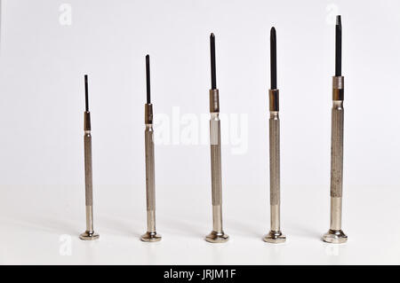 Präzisionsschraubendreher set Stockfoto