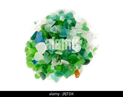 Glas Stück im Meer gefunden Stockfoto