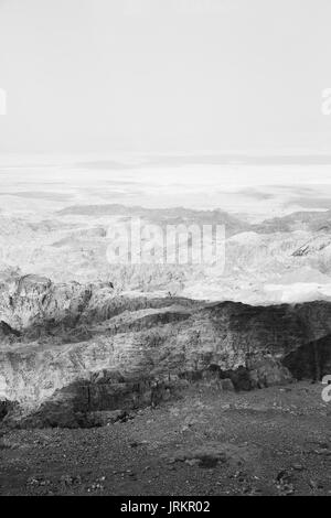 in den Berg Eden Jordan den Blick von der antiken Burg Stockfoto