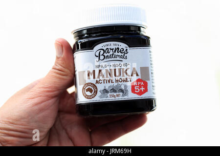 Barnes Naturals australische Manuka Honig Stockfoto