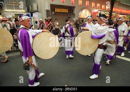 Japan, Tokio, Dilo Matsuri, Festival, Menschen, Trommler, Stockfoto