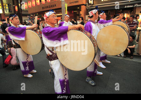 Japan, Tokio, Dilo Matsuri, Festival, Menschen, Trommler, Stockfoto