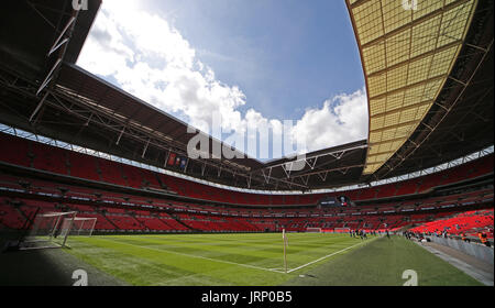 London, UK. 6. August 2017. Wembley Stam Arsenal V Chelsea Fa Community Shield 2017, Arsenal V Chelsea Wembley Stam, London, England 6. August 2017 Gba1486 Fa Community Shield, Sonntag, 6 August, Wembley Sadium, London, England. Bildnachweis: Allstar Bild Bibliothek/Alamy Live-Nachrichten Stockfoto