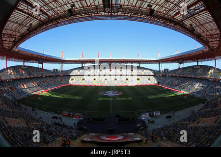 Aveiro Stadion Innenansicht während während der Candido Oliveira Super Cup-Spiel zwischen SL Benfica und Vitoria Guimaraes Stadium Municipal de Aveiro am 5. August 2017 in Aveiro, Portugal. (Foto: Bruno Barros) Stockfoto