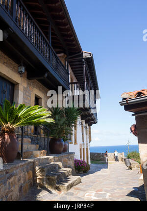 Lastres. Asturien. España. Conjunto Histórico Artístico. Stockfoto