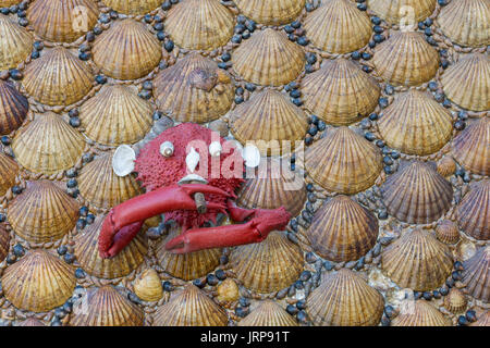 Casa de las Conchas de Tazones. Asturien. España. Pueblo costero. Conjunto histórico Artístico. Stockfoto