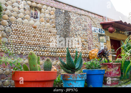 Casa de las Conchas de Tazones. Asturien. España. Pueblo costero. Conjunto histórico Artístico. Stockfoto