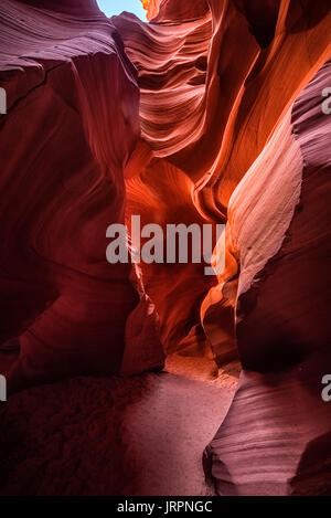 Die erstaunliche Antelope Slot Canyons in Arizona, CA. Diese sind insbesondere von Canyon X. Stockfoto