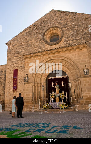 Feier von Fronleichnam in der Stadt Ronda, Andalusien, Spanien Stockfoto