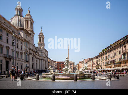 Die Piazza Navona, Rom, Latium, Italien, Europa Stockfoto