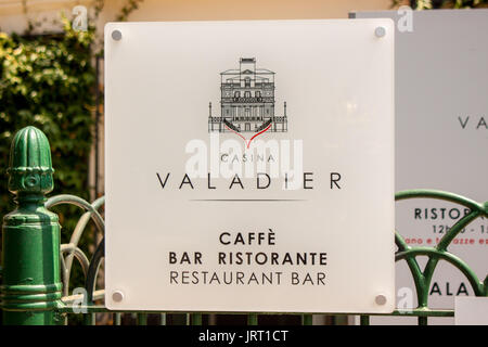 Restourant Bar Casina Valadier in der Villa Borghese, Pincio del Belvedere - Rom Stockfoto