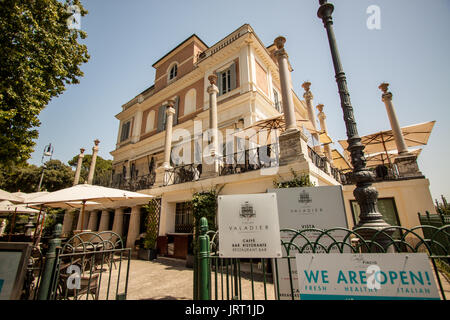 Restourant Bar Casina Valadier in der Villa Borghese, Pincio del Belvedere - Rom Stockfoto