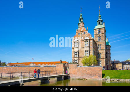 Kopenhagen, Dänemark - 1. Mai 2017: Das Schloss Rosenborg oder Rosenborg Slot in Kopenhagen, Dänemark. Stockfoto