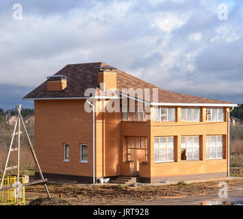 Neues Haus im Bau Stockfoto