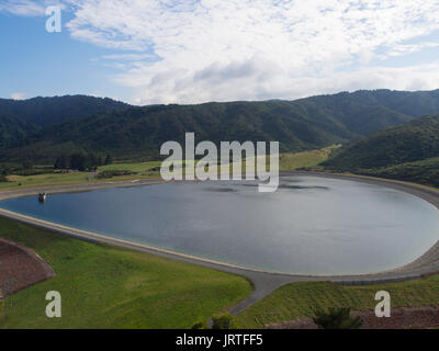 Te Marua Wasser Stausee Stockfoto