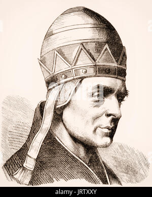 Papst Innozenz VIII., 1432 - 25 Juli 1492: Geboren: Giovanni Battista Cybo oder Cibo, war Papst 1484 bis zu seinem Tod Stockfoto